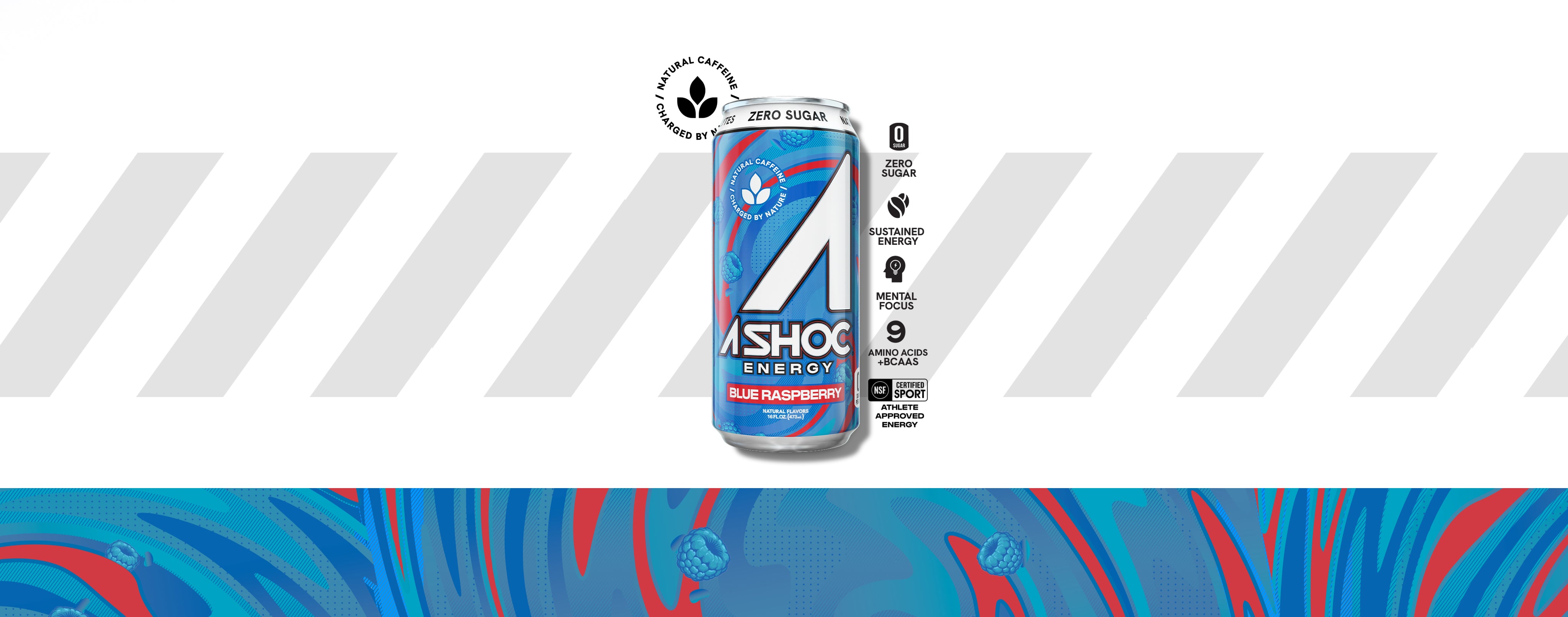 Blue Raspberry Adrenaline Shoc Smart Energy - 16 fl.oz (Pack of 12 ...